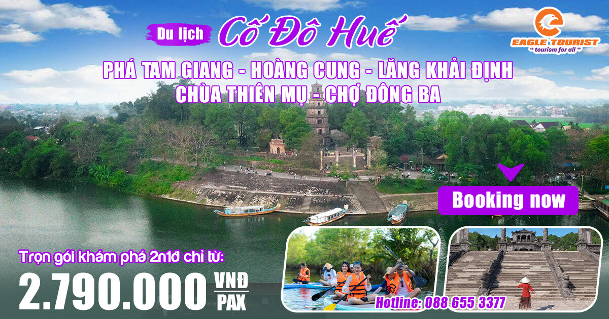 Tham khảo tour du lịch Huế với nhiều điểm ngắm hoàng hôn cực chill
